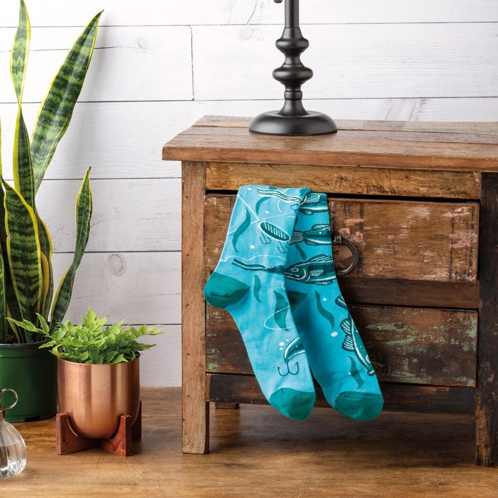 Mismatched Fish & Lures Socks
